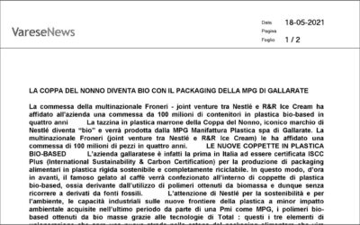 LA COPPA DEL NONNO DIVENTA BIO CON IL PACKAGING DELLA MPG DI GALLARATE